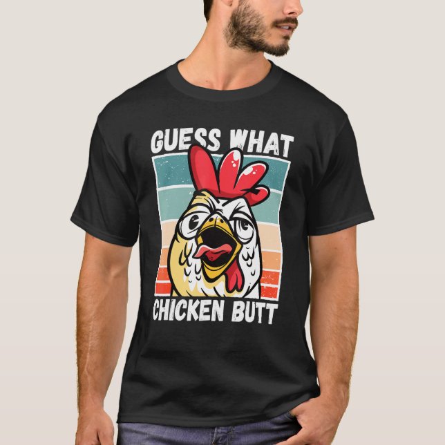 Camiseta Meme De Pollo Adivina Qué Torno De Pollo (Anverso)