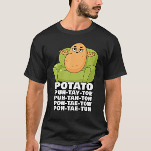 Camiseta Meme de Pronunciación de Papa en un sofá lindo y g