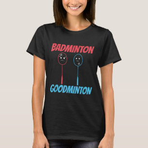 Camiseta Meme de raqueta de bádminton Goodminton