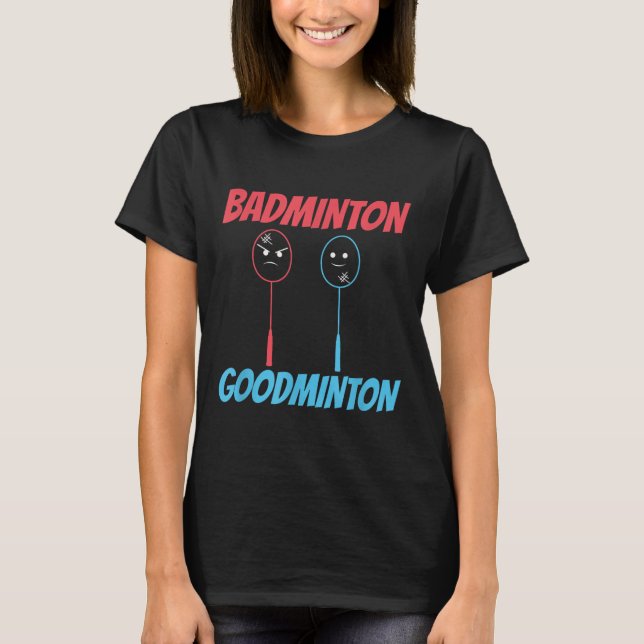 Camiseta Meme de raqueta de bádminton Goodminton (Anverso)