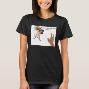 Camiseta Meme de rata gorda linda siendo agarrada