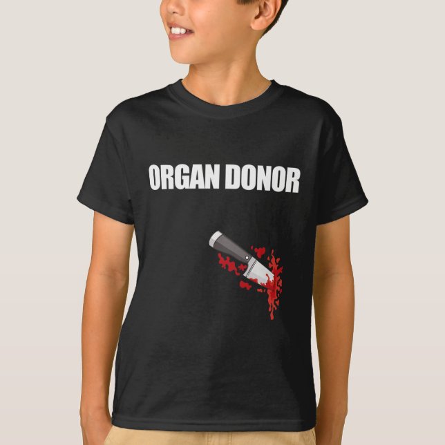 Camiseta Meme De Riñón De Donante Fun Blooound (Anverso)