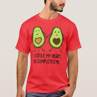 Camiseta Meme de romance de parejas de aguacate