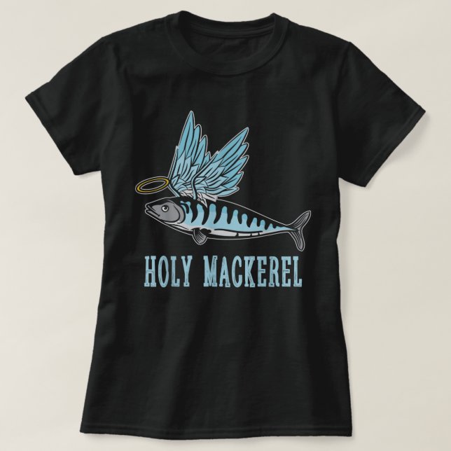 Camiseta Meme de sarcasmo de pescado sagrado de caballa div (Diseño del anverso)