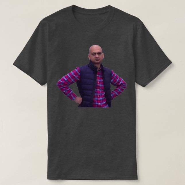 Camiseta Meme de Sarim Akhtar, fanático del críquet decepci (Diseño del anverso)