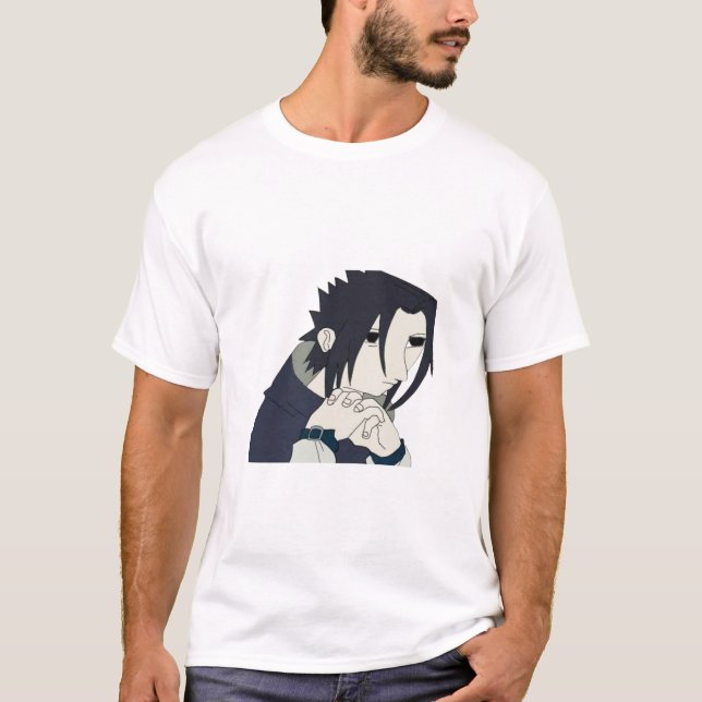 Camiseta Meme de Sasuke Brooding "Sasook" divertid (Anverso)