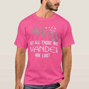 Camiseta Meme De Senderismo No Todos Los Que Se Deambulan M