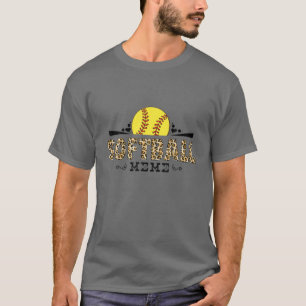 Camiseta Meme De Softball Leopard Pattern El Amante Del Día