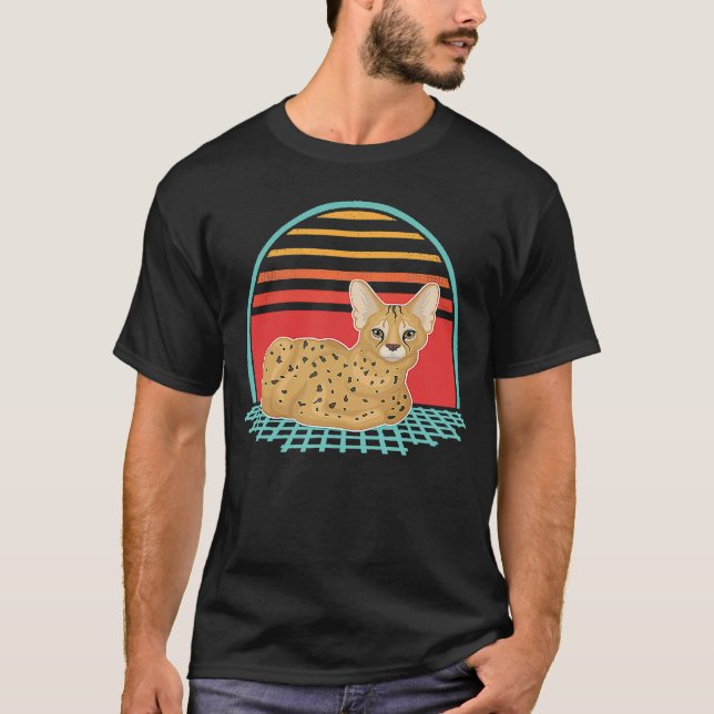 Camiseta Meme de Sogga de Serval Cat vintage (Anverso)