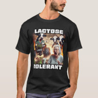Meme de tendencia divertida tolerante a la lactosa
