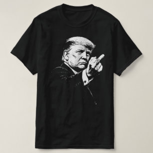 Camiseta Meme de Trump dedo medio 2026 Divertido Trump haci