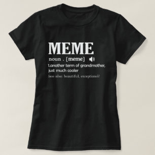 Camiseta Meme Definition Funny Grandma Mother Day Gift