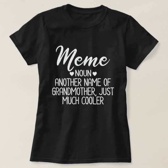 Camiseta Meme Definition Funny Grandma Mother Day Gift (Diseño del anverso)
