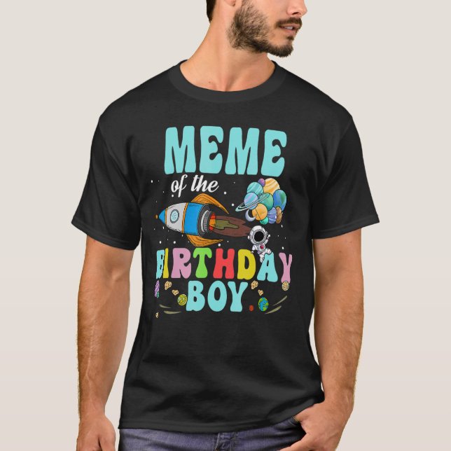 Camiseta Meme Del Astronauta Fiesta Espacial (Anverso)