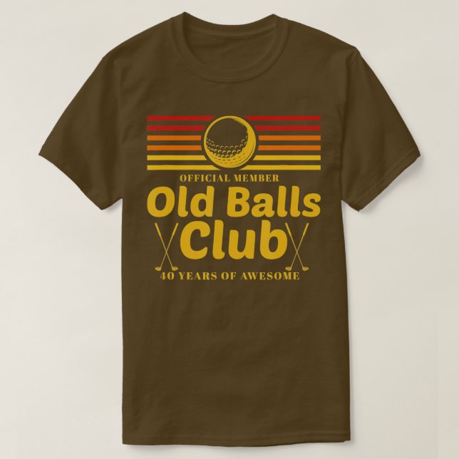 Camiseta Meme del club de baloncesto masculino 40º cumpleañ (Diseño del anverso)