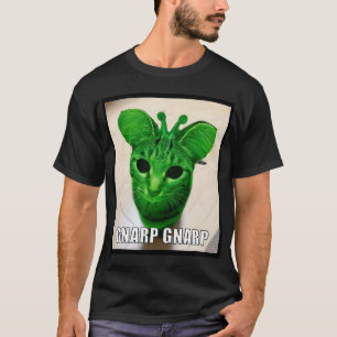 Camiseta Meme del gato alienígena Gnarp