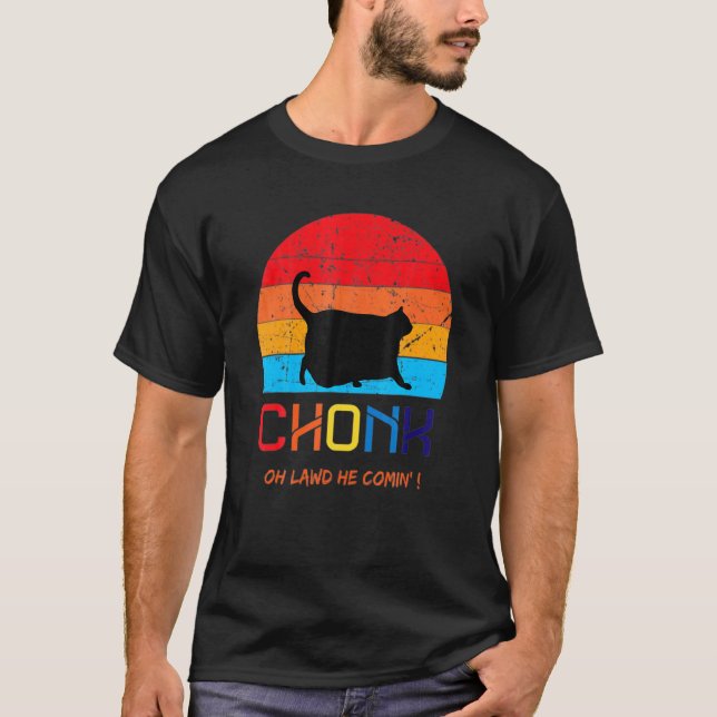 Camiseta Meme del Gato de Escala Chonk (Anverso)