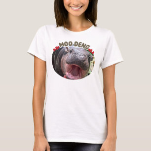 Camiseta Meme del hipopótamo feliz Moo Deng