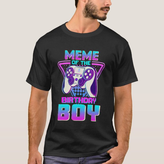 Camiseta Meme Del Juego De Videojuegos Birthday Boy (Anverso)