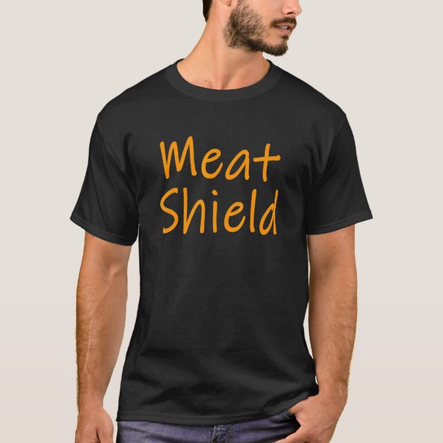 Camiseta Meme Del Juego Del Escudo De La Carne Para Los Jug (Anverso)