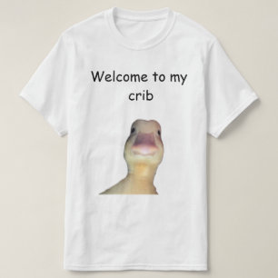 Camiseta Meme del Pato Divertido – “Bienvenido a Mi Casa” A