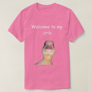 Camiseta Meme del Pato Divertido – “Bienvenido a Mi Casa” A