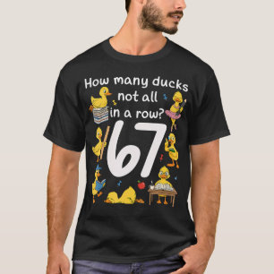 Camiseta Meme del Pato Divertido Seis Siete 67 del Profesor