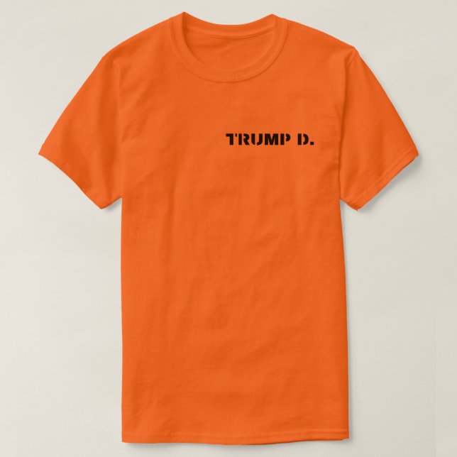 Camiseta Meme del presidente Trump, prisionero político (Diseño del anverso)
