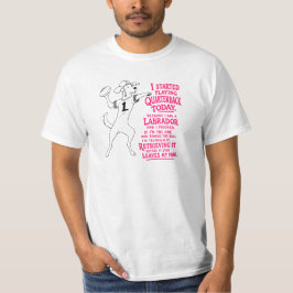 Camiseta meme del quarterback labrador