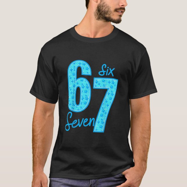 Camiseta Meme divertido Azul 67  (Anverso)
