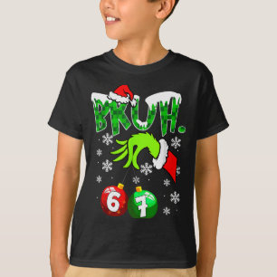 Camiseta Meme Divertido Bruh 6-7 Navidad Familiar Coinciden
