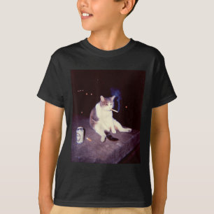 Camiseta Meme divertido Cigarette Kitten Brainrot Silly