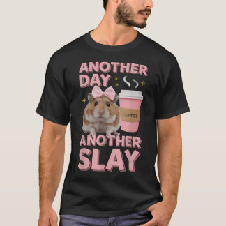 Camiseta Meme Divertido de Café Otro Día Otro Triunfo Kawai
