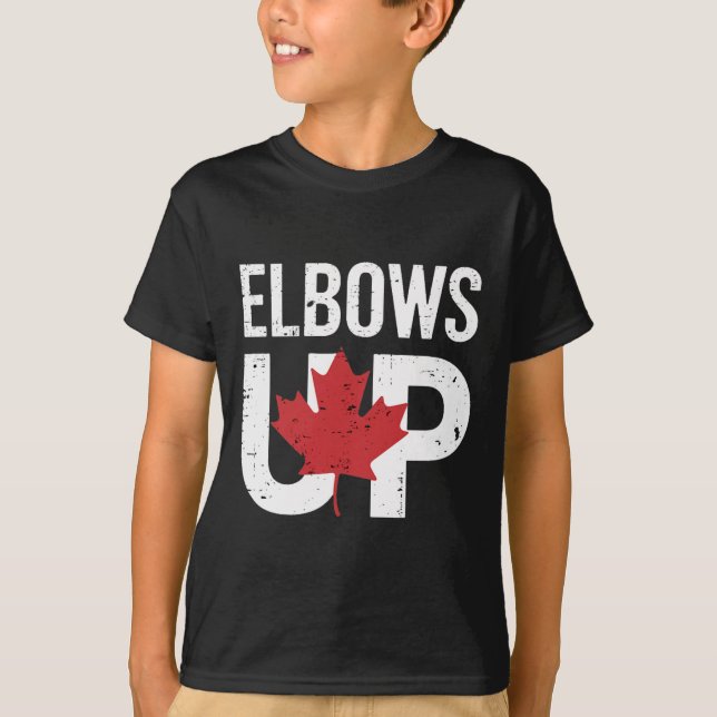 Camiseta Meme divertido de Canadá codos arriba  (Anverso)