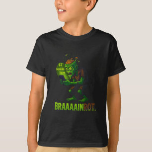 Camiseta Meme Divertido de Cerebro Podrido de Zombie 6 7 Ha