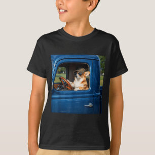 Camiseta Meme divertido de corgi gracioso perro conduciendo
