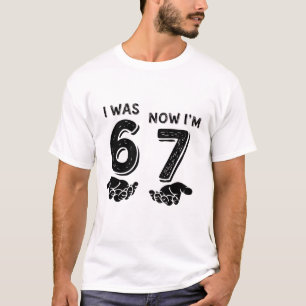 Camiseta Meme divertido de cumpleaños seis siete 6 7 años B