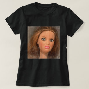 Camiseta Meme divertido de Doll Face Face
