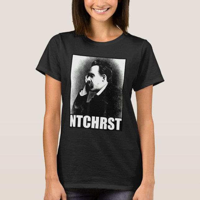 Camiseta Meme divertido de Friedrich Nietzsche Antichrist N (Anverso)
