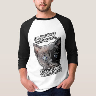 Camiseta Meme divertido de gato enojado para dueños y amant
