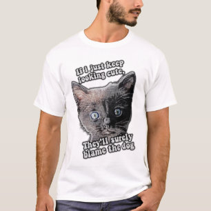 Camiseta Meme divertido de gato enojado para dueños y amant