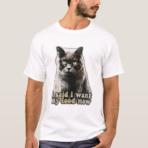 Camiseta Meme divertido de gato para amantes de los gatos y