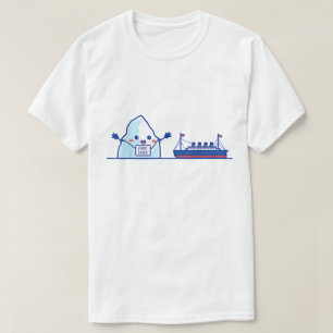 Camiseta Meme divertido de iceberg y barco con abrazos grat
