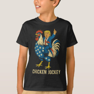 Camiseta Meme divertido de Jockey sobre pollo Trump