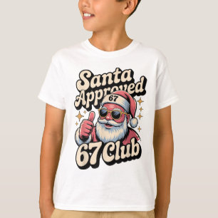 Camiseta Meme divertido de Navidad 67 - Retro Santa aprobad