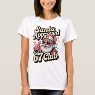Camiseta Meme divertido de Navidad 67 - Retro Santa Aprobad
