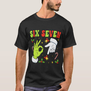 Camiseta Meme Divertido de Navidad Seis Siete 67 Navidad