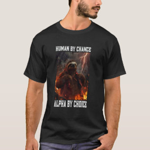 Camiseta Meme divertido de pereza alfa cursi animal cursi