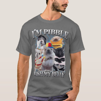 Camiseta Meme Divertido de Perro Pibble Brainrot Lava Mi Ba