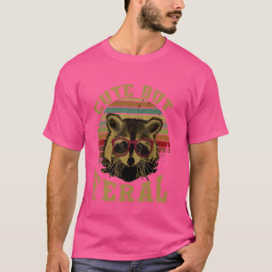 Camiseta Meme divertido Raccoon Summer Cote Pero Feral Coo